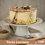 Torta Luciana: Panqueque Vainilla, Crema Chocolate Moka y Praliné 15 Porciones