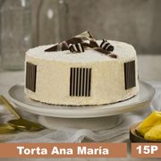 Torta Panqueque, Crema Piña Limón y Coco Rallado 15 Porciones