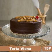 Torta Bizcocho Chocolate, Manjar y Mermelada Frambuesa 15 Porciones