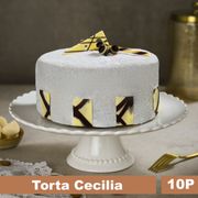 Torta Panqueque, Crema Trufa, Puré Castaña y Mazapán 15 Porciones