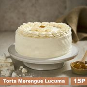 Torta Discos de Merengue, Crema y Lúcuma Natural