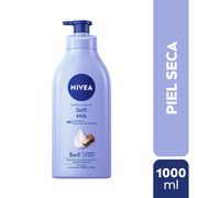 Crema Corporal Nivea Soft Milk Piel Seca 1000 ml