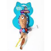 Juguete para Gato Pescadito con Plumas Catnip