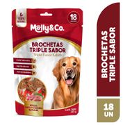 Snack para Perros Brochetas Triple Sabor 18 un.