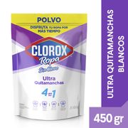 Quitamanchas Polvo Clorox Ropa Blanca 450 g