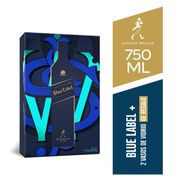 Pack Whisky Johnnie Walker Blue 40° 750 cc + 2 Vasos