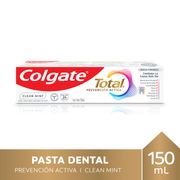 Pasta Dental Colgate Total Clean Mint 24 Horas de Prevención Activa 150 ml