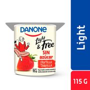 Yogurt Batido Light & Free Frutilla 115 g