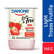 Yogurt Batido Light & Free Trozos Frutilla 145 g