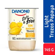 Yogurt Batido Light & Free Trozos Papaya 145 g