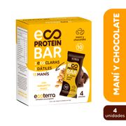 Barra de Proteína Ecoterra Maní Cacao 4 un.