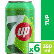 Pack 6 un. Bebida 7Up 350 cc