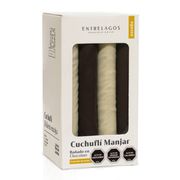 Cuchuflies Entrelagos Bañados En Chocolate Blanco y Negro 450 g