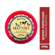 Queso Mantecoso Merkén Matthei Envasado Trozo 250 g