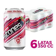 Pack 6 un. Cerveza Stones Berries 2.5° 350 cc