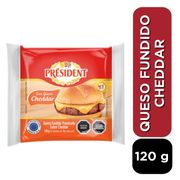 Queso Cheddar President Envasado Laminado 120 g