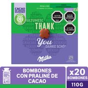 Bombones Milka Con Praline de Cacao 20 un.