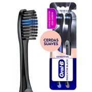 Cepillo de Dientes Suave Oral-B Indicator Black Charcoal 2 un.