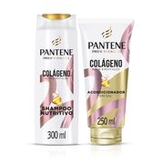 Shampoo Pantene Colágeno 300 ml + Bálsamo 250 ml