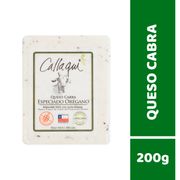 Queso Cabra Orégano Callaqui Envasado Trozo 200 g