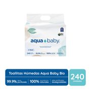 Toallas Húmedas Aqua Baby Biodegradables 240 un.