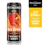 Cerveza Austral Patagonia Red Lager Sabor Whisky Honey 4.7° Lata 350 cc