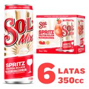 Pack 6 un. Cerveza Sol Mix Frutos Rojos 4.2° 350 cc