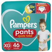 Pañales Pampers Pants Ajuste Total Talla XG 46 un.