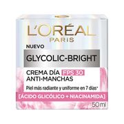 Crema Día Loreal Glycolic Bright Anti-Manchas FPS 30 - 50 ml