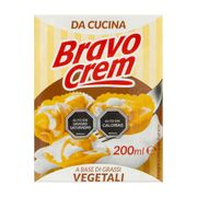 Crema Vegetal para Cocinar Bravo Crem 200 cc