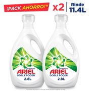 Pack 2 un. Detergente Líquido Ariel Concentrado 2.8 L