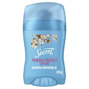 Antitranspirante Barra Secret Powder Protect Cotton 45 g