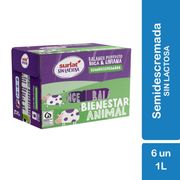 Pack 6 un. Leche Surlat Semidescremada Sin Lactosa 1 L