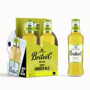 Pack 4 un. Bebida Tónica Britvic Ginger Ale 200 cc