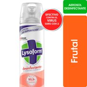 Desinfectante de Ambientes y Eliminador de Olores Lysoform Frutal Aerosol 360 ml