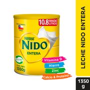 Leche en Polvo Nido Entera 1350 g