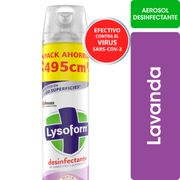 Desinfectante de Ambientes y Superficies Lysoform Lavanda 495 cc