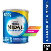 Fórmula Láctea Nidal Continuación 800 g