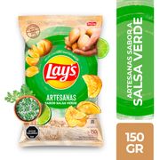 Papas Fritas Lay's Artesanas Salsa Verde 150 g