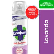 Desinfectante de Ambientes y Eliminador de Olores Lysoform Lavanda Aerosol 360 ml