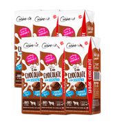 Pack 6 un. Leche con chocolate Cuisine & Co 200 cc