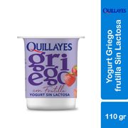 Yogurt Griego Quillayes Sin Lactosa Frutilla 110 g