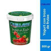 Yogurt Griego Quillayes Triple 0% Frutilla Pote 800 g