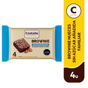 Brownie Castaño Sin Azúcar 4 un. 200 g