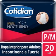 Pañales Adulto Pants Cotidian Nocturno Talla P/M 20 un.