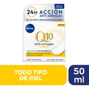 Crema Facial Nivea Q10 Power Antiarrugas Cuidado de Noche 50 ml