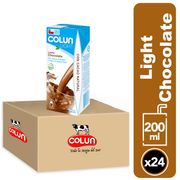 Caja 24 un. Leche Chocolate Light Colun 200 cc