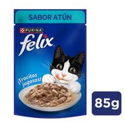 Alimento Húmedo Gato Adulto Felix Sensaciones de Atún En Salsa 85 g