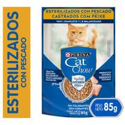 Alimento Húmedo Gato Adulto Cat Chow Esterilizado Pescado 85 g