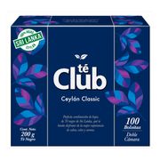 Té Club Ceylán Classic Sobre Envoltura 100 un.